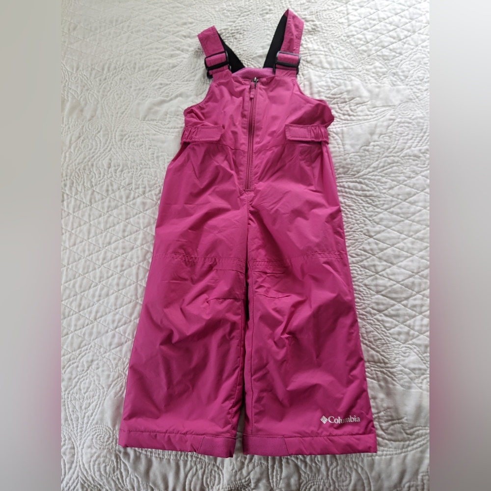 Columbia Toddler Snowslope II Bib Pant, 2T pink ice